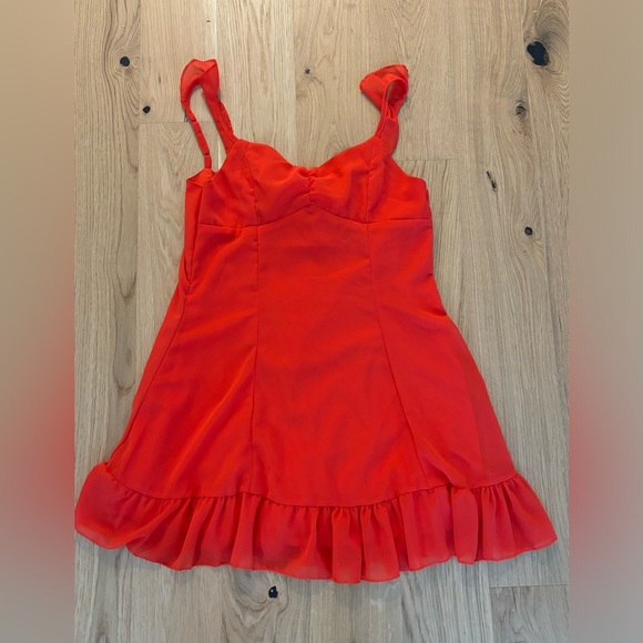 NWOT Ruffle Mini Dress - Picture 4 of 6